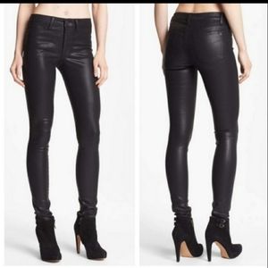 JOE'S Jeans Black Coated Cigarette Fit Ski…